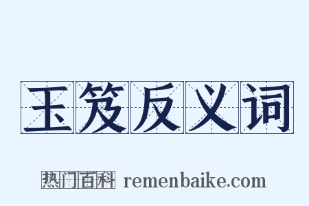 玉笈反义词是什么意思的图片